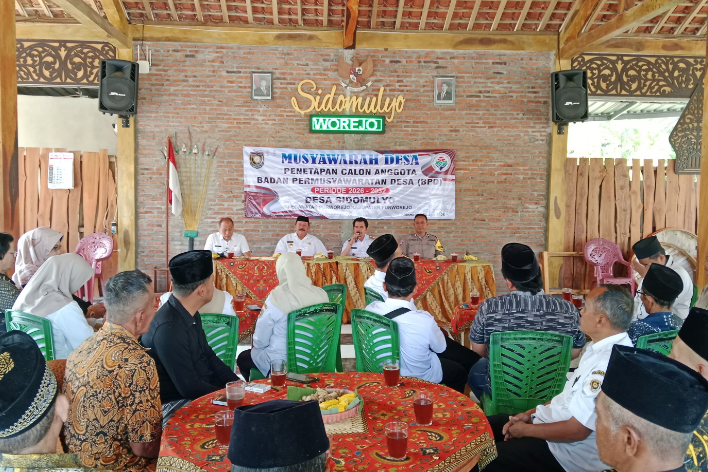 Musyawarah Desa Penetapan Calon Anggota BPD Desa Sidomulyo
