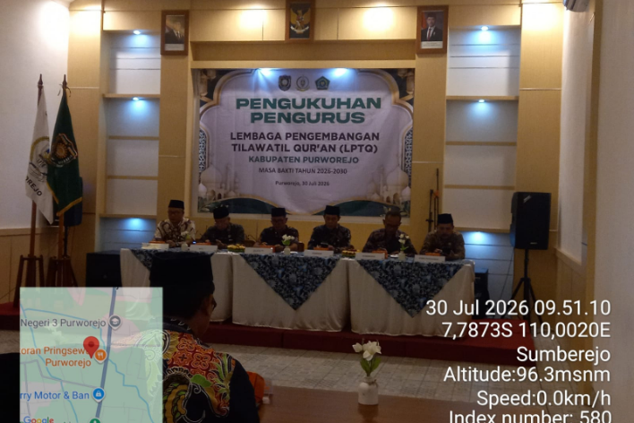 Pengukuhan Pengurus LPTQ Kabupaten Purworejo Masa Bakti 2026–2030
