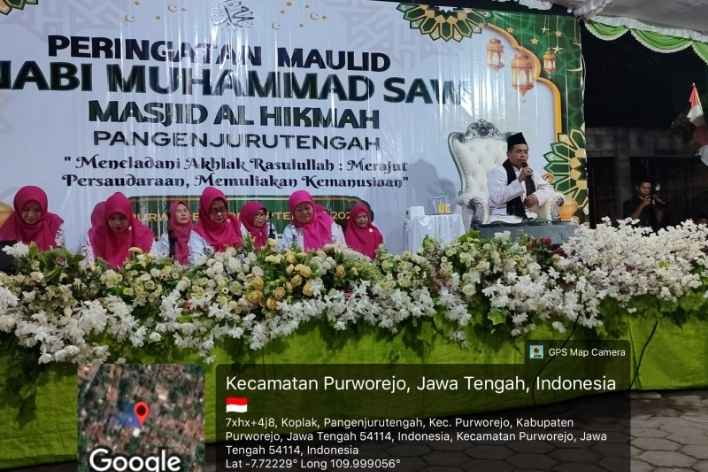 Masjid Al Hikmah Kelurahan Pangenjurutengah Memperingati Maulid Nabi Muhammad SAW