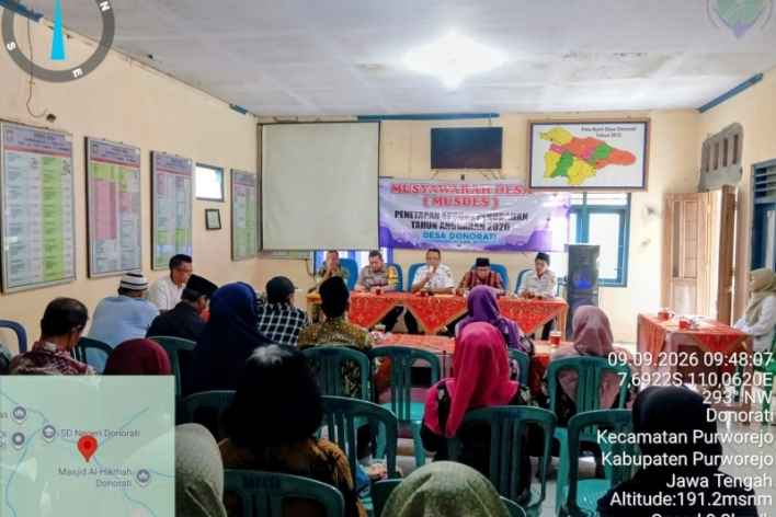 Musdes Penetapan APBDes Perubahan Desa Donorati