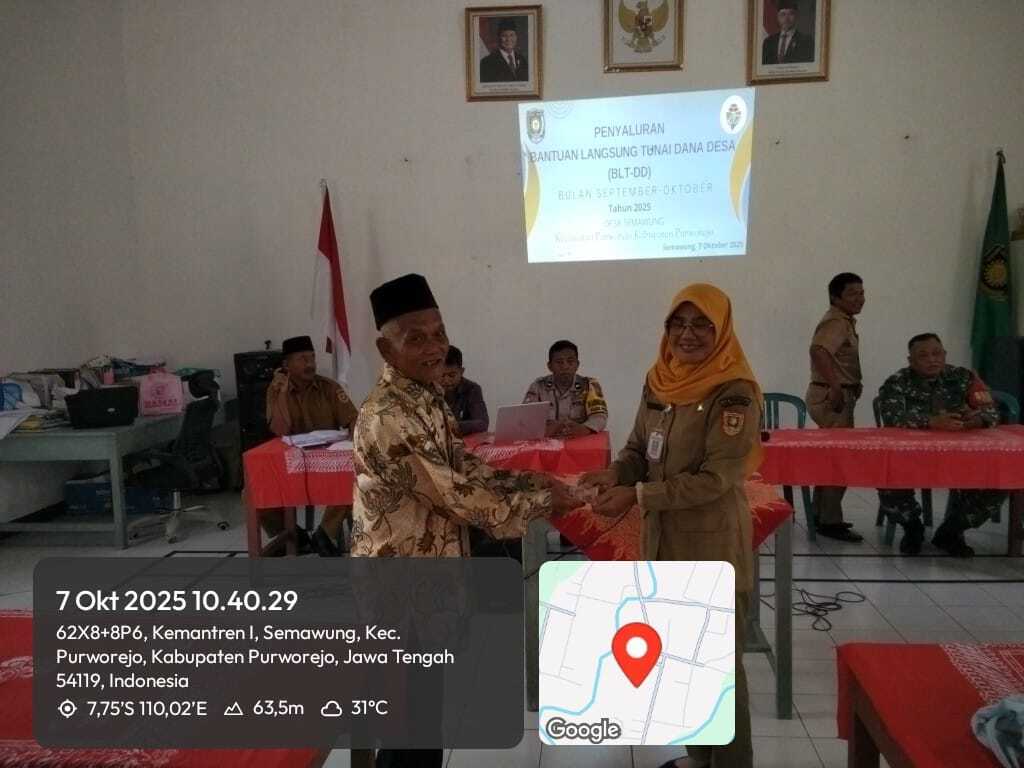PENYALURAN BLT DD DESA SEMAWUNG